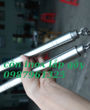 CÔN NHỊ KHÚC INOX LẮP GẬY